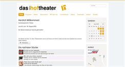 Desktop Screenshot of hoftheater.de