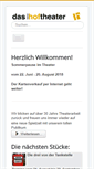 Mobile Screenshot of hoftheater.de